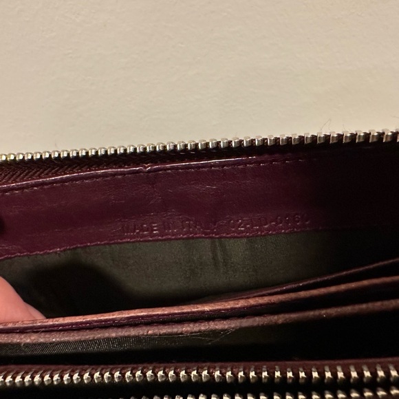 Dior 2009 Bordeaux Patent Leather Trotter Long Zip Wallet Zippy AUTH - Picture 7 of 16